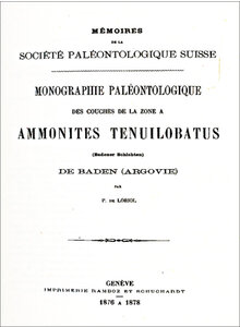 MONOGRAPHIE PALAEONTOLOGIE DE LA ZONE À AMMONITES 1878