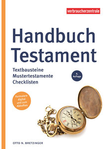 Produktbild fr 'HANDBUCH TESTAMENT 4. AUFL. - VERBRAUCHERZENTRALE'