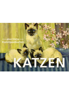 KUNSTPOSTKARTEN KATZEN -