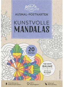 Produktbild fr 'AUSMAL-POSTKARTEN KUNSTVOLLE MANDALAS'