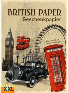 Auf diesem Bild sehen Sie das Produktbild fr GESCHENKPAPIER BRITISH PAPER -
