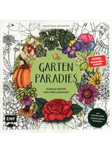 Auf diesem Bild sehen Sie das Produktbild fr AUSMALBUCH GARTENPARADIES - ANASTASIA SLINGER