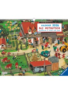 Auf diesem Bild sehen Sie das Produktbild fr ALI MITGUTSCH WIMMELBILDER KALENDER 2026