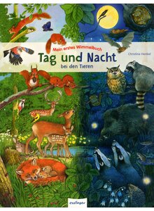 Auf diesem Bild sehen Sie das Produktbild fr TAG UND NACHT BEI DEN TIEREN MEIN ERSTES WIMMELBUCH - CHRISTINE HENKEL