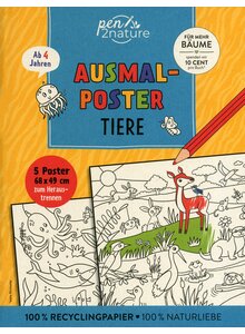 Auf diesem Bild sehen Sie das Produktbild fr AUSMALPOSTER TIERE -