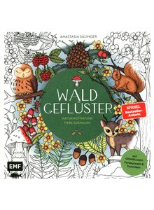 Auf diesem Bild sehen Sie das Produktbild f�r AUSMALBUCH WALDGEFL�STER - ANASTASIA S�LINGER