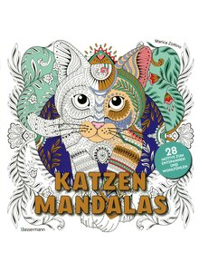Auf diesem Bild sehen Sie das Produktbild f�r AUSMALBUCH KATZENMANDALAS - MARICA ZOTTINO