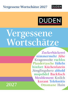 Auf diesem Bild sehen Sie das Produktbild für VERGESSENE WORTSCHÄTZE 2027 TAGESABREIßKALENDER -