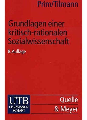 PRIM, GRUNDL. EINER KRITISCH- RATIONALEN SOZIALWISSENSCHAFT (M) (494-2262)