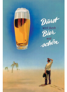 BLECHSCHILD DURST WIRD DURCH BIER ERST SCHN