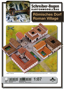 RMISCHES DORF KARTONMODELLBAU-BOGEN