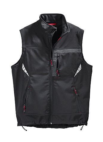 Produktbild fr 'SOFTSHELLWESTE SCHWARZ GR. XXL'