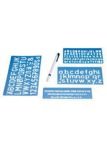 Produktbild fr 'SCHRIFTSCHABLONEN-SET'