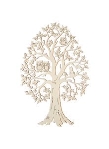 FENSTERBILD BAUM MIT EULEN