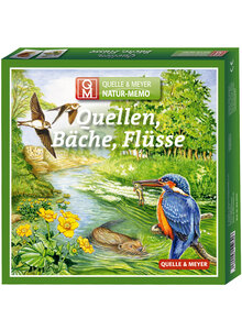 NATUR-MEMO QUELLEN, BCHE, FLSSE - MIT 64 SPIELKARTEN