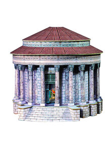 VESTA-TEMPEL ROM KARTONMODELLBAU-BOGEN Bild 2