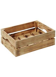 Auf diesem Bild sehen Sie das Produktbild fr STAPELBARE VORRATSKISTE AUS KIEFERNHOLZ 40 X 30 X 15 CM