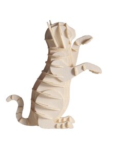 3D PAPIERMODELL WEIE KATZE