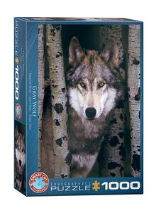 PUZZLE GRAUER WOLF 1000 TEILE