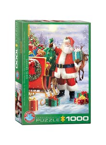 PUZZLE NIKOLAUS MIT SCHLITTEN