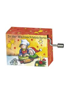 KURBELWERK-SPIELUHR IN DER WEIHNACHTSBCKEREI