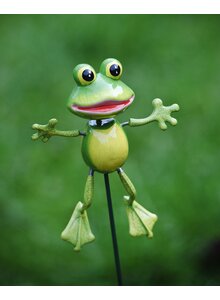 Auf diesem Bild sehen Sie das Produktbild fr BLUMENKASTEN-STECKER SPRINGEN- DER FROSCH