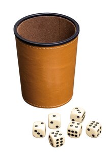 Produktbild fr 'WRFELBECHER MIT 6 WRFELN'