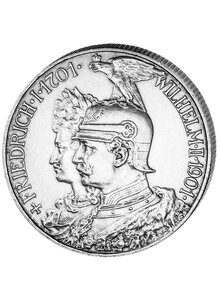 Auf diesem Bild sehen Sie das Produktbild fr SILBERMNZE 2 MARK KNIGREICH PREUEN - 200 JAHRE KR PREUEN
