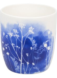 Produktbild fr 'PORZELLANBECHER OHNE HENKEL CYAN BLUE WILDFLOWERS'