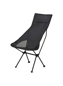 REISE- & CAMPINGSTUHL ULTRA- LIGHT HIGH REST SCHWARZ