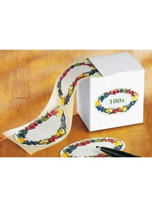 Auf diesem Bild sehen Sie das Produktbild fr HAUSHALTSETIKETTEN OBSTRAND IN SPENDERBOX
