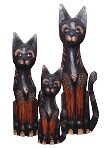 Produktbild fr 'KATZE JASMIN 3ER-SET - 30, 40, 50 CM HOCH'