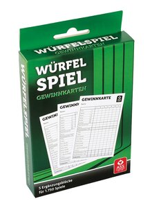 Auf diesem Bild sehen Sie das Produktbild fr WRFELSPIEL-GEWINNKARTEN 5 BLCKE MIT JE 350 BLATT