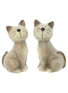 Auf diesem Bild sehen Sie das Produktbild fr TERRACOTTA-KATZENPAAR