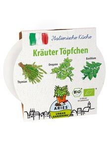 Auf diesem Bild sehen Sie das Produktbild fr BIO-KRUTERTPFCHEN ITALIENISCHE KCHE