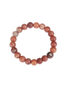 Auf diesem Bild sehen Sie das Produktbild fr ARMBAND FEUERACHAT MEXIKO KUGELN 10 MM