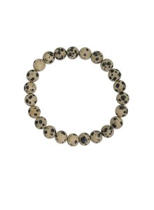 Auf diesem Bild sehen Sie das Produktbild fr ARMBAND DALMATINER-JASPIS 8 MM