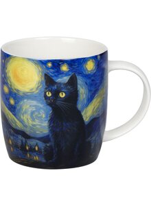 PORZELLANBECHER VAN GOGH KATZE
