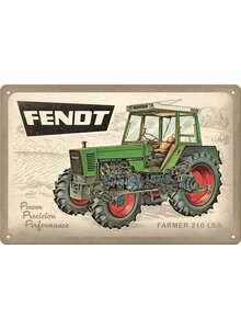 Auf diesem Bild sehen Sie das Produktbild f�r BLECHSCHILD FENDT FARMER 310 LSA 20 x 30 CM