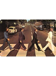 Auf diesem Bild sehen Sie das Produktbild f�r BLECHSCHILD FAB4 ABBEY ROAD 20 x 30 CM