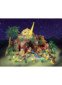 Auf diesem Bild sehen Sie das Produktbild fr WEIHNACHTSKRIPPE HEILIGE NACHT KARTON-MODELLBAUBOGEN
