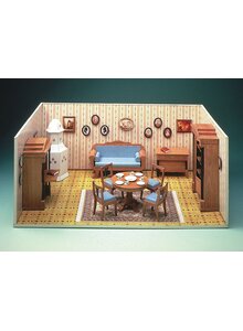 Auf diesem Bild sehen Sie das Produktbild fr BIEDERMEIER-ZIMMER KARTON-MODELLBAUBOGEN