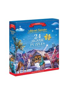 Auf diesem Bild sehen Sie das Produktbild fr PUZZLE-ADVENTSKALENDER DIE GEBURT JESU 24 X 50 TEILE