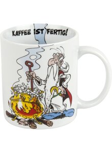 PORZELLANBECHER ASTERIX KAFFEE IST FERTIG
