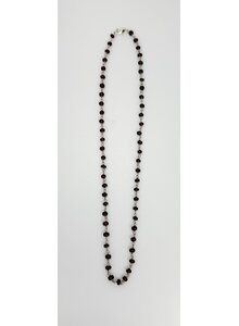 Auf diesem Bild sehen Sie das Produktbild fr HALSKETTE STERLING SILBER MIT RUBINEN