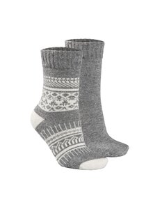 ALPAKA HYGGE SOCKEN GRAU 2ER-PACK GR. 35-38