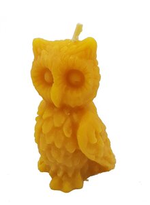 Auf diesem Bild sehen Sie das Produktbild f�r BIENENWACHSKERZE EULE