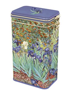 Auf diesem Bild sehen Sie das Produktbild f�r VORRATSDOSE VAN GOGH SCHWERTLILIEN AUS METALL