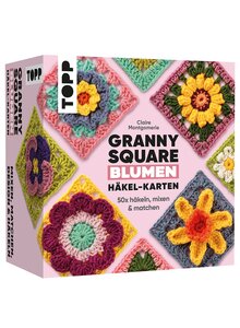 Auf diesem Bild sehen Sie das Produktbild f�r GRANNY SQUARE BLUMEN H�KEL-KARTEN