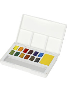 Auf diesem Bild sehen Sie das Produktbild f�r 12ER ETUI AQUARELLFARBEN IN N�PFCHEN